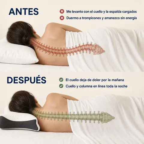 Alineación de la columna antes y después